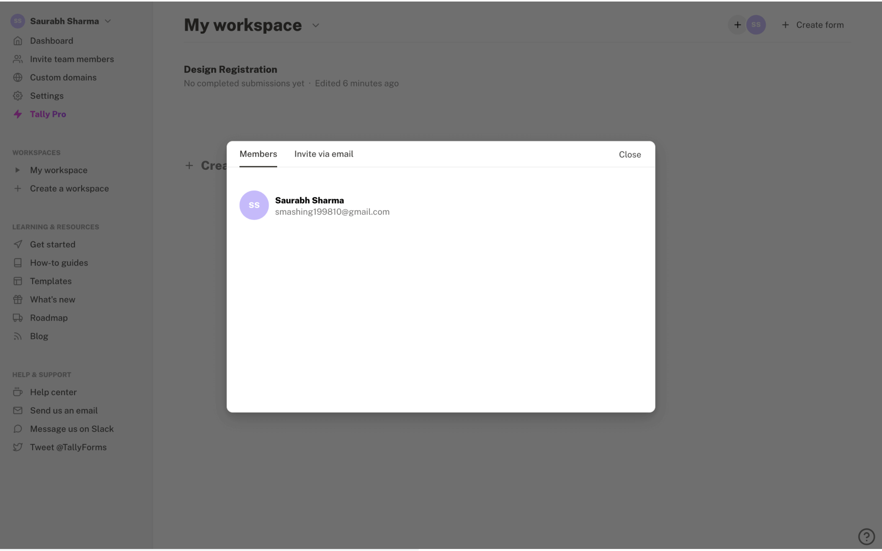 Tally ui ux design saas application design saas ui